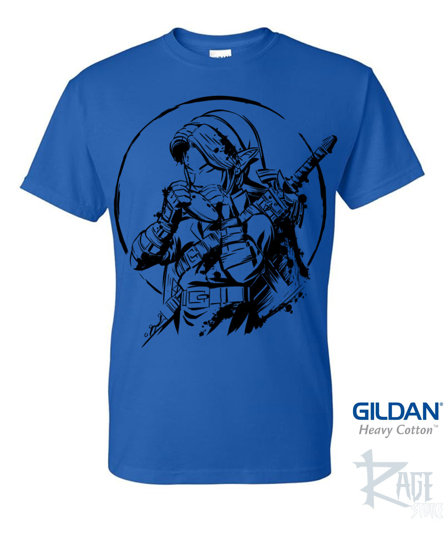 Playera Link Ocarina - Zelda (100% Algodón, Colores disponibles)