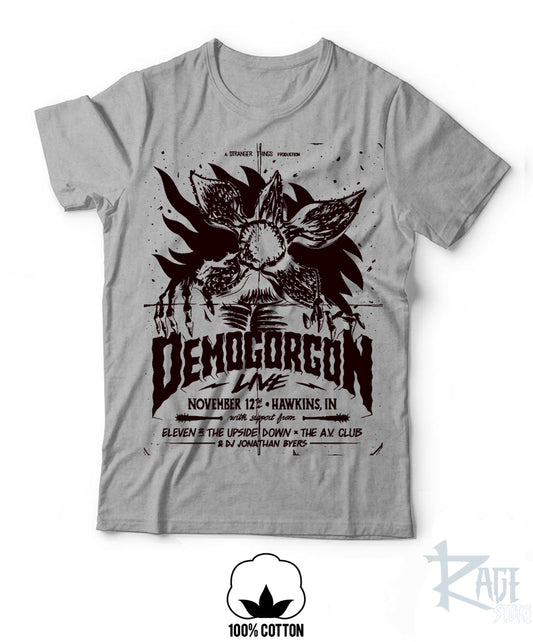 Demogorgon Live November 12th - Stranger Things 100% algodón