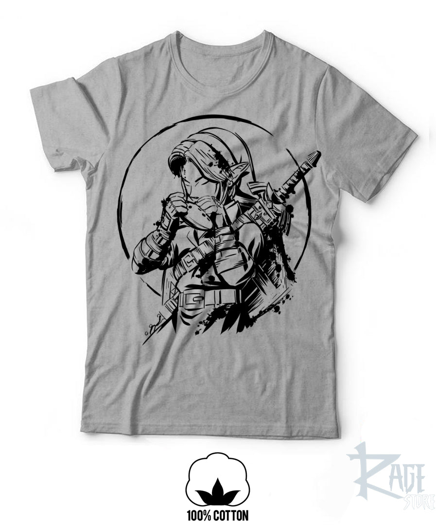 Playera Link Ocarina - Zelda (100% Algodón, Colores disponibles)