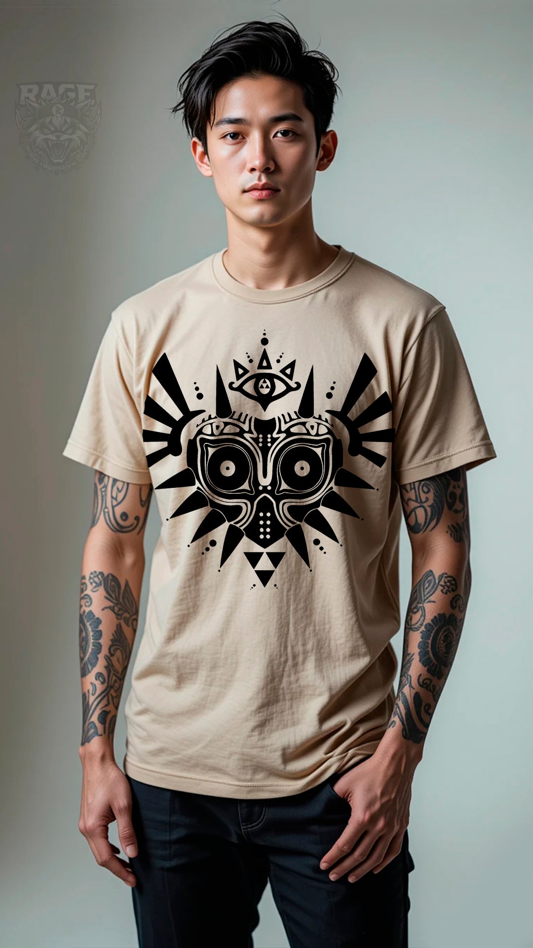 Playera Majora Hipnosis Caqui - Zelda (100% Algodón)