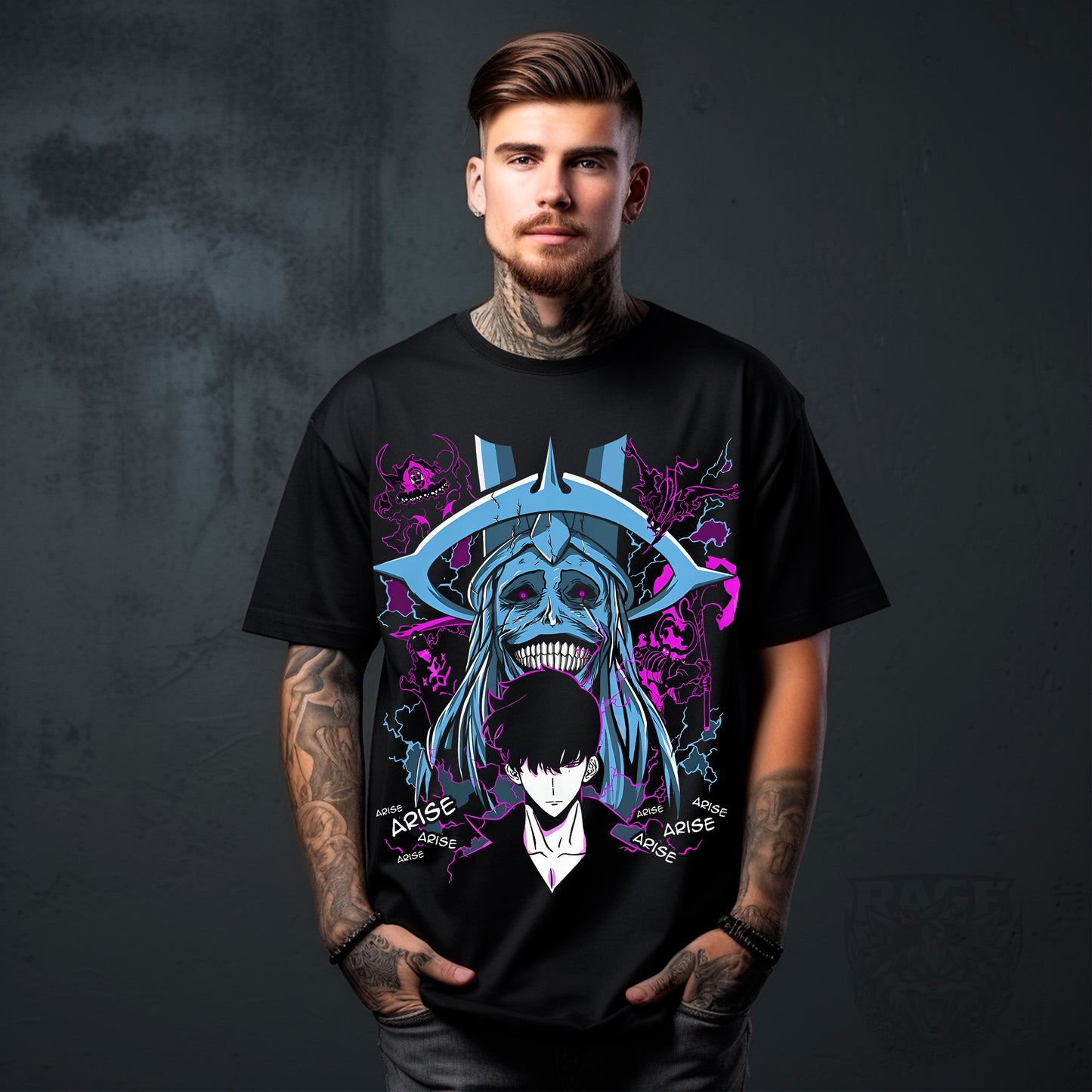 Estatua de Dios y Sung Jin-Woo (dtg)