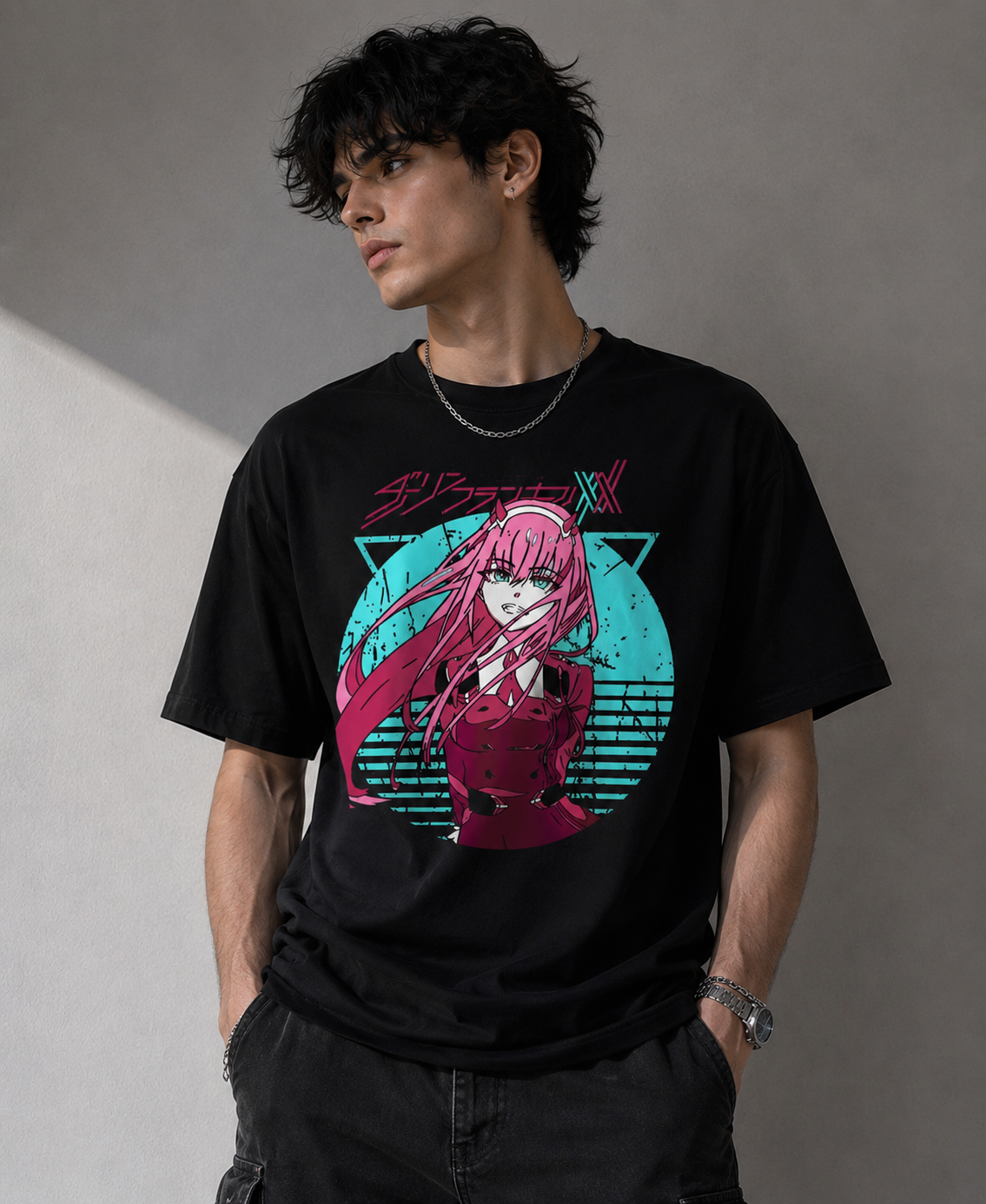 Zero Two Darling in the Franxx (dtg) Playera 100% algodón
