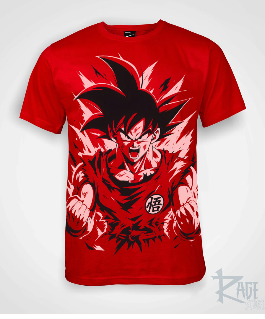 Goku Rage (Playera Algodón, Colores disponibles) - Dragon Ball Z