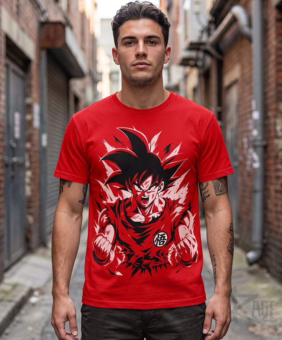 Goku Rage (Playera Algodón, Colores disponibles) - Dragon Ball Z