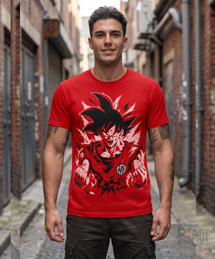 Goku Rage (Playera Algodón, Colores disponibles) - Dragon Ball Z