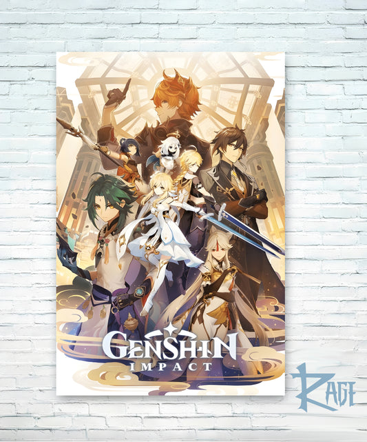 Póster Genshin Impact (Papel Foto o Metálico)