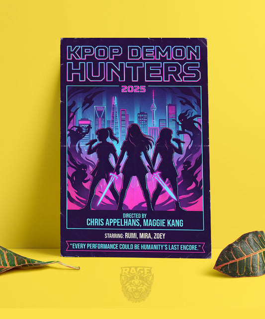 Póster Kpop Demon Hunters afiche (Papel Foto o Metálico)
