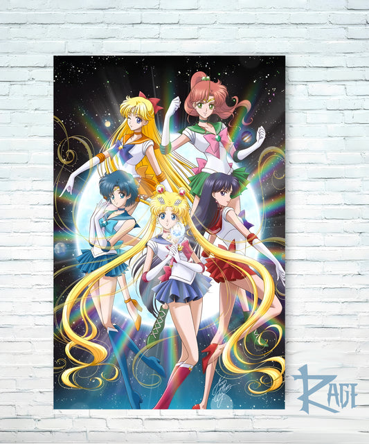 Póster Sailor Moon Equipo (Papel Foto o Metálico)