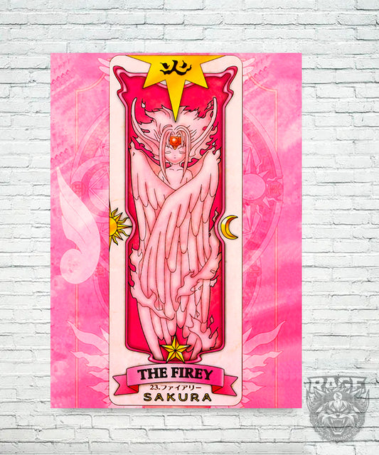 Póster Carta Fuego - Sakura Card Captor