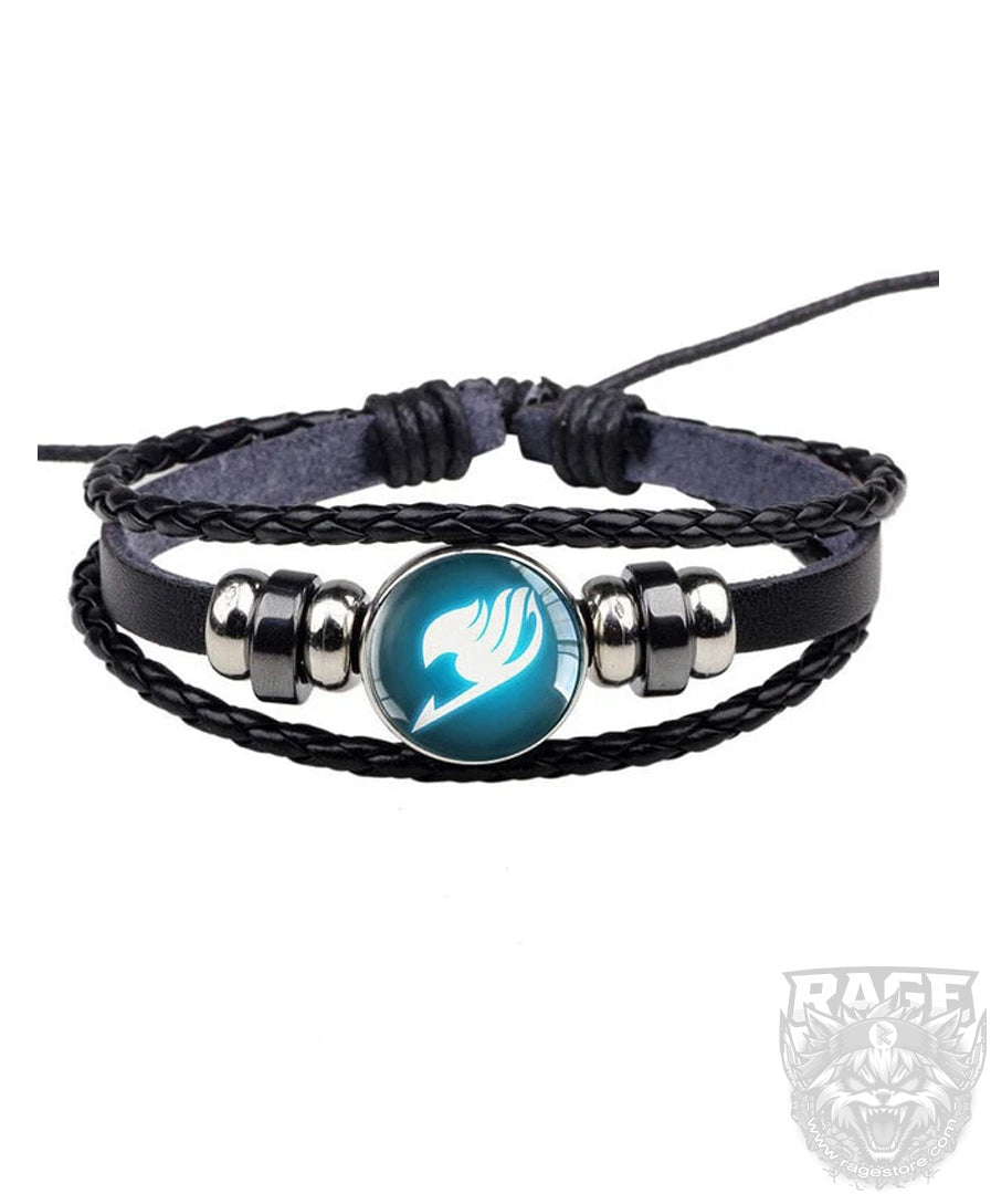 Pulsera Fairy Tail logo azul