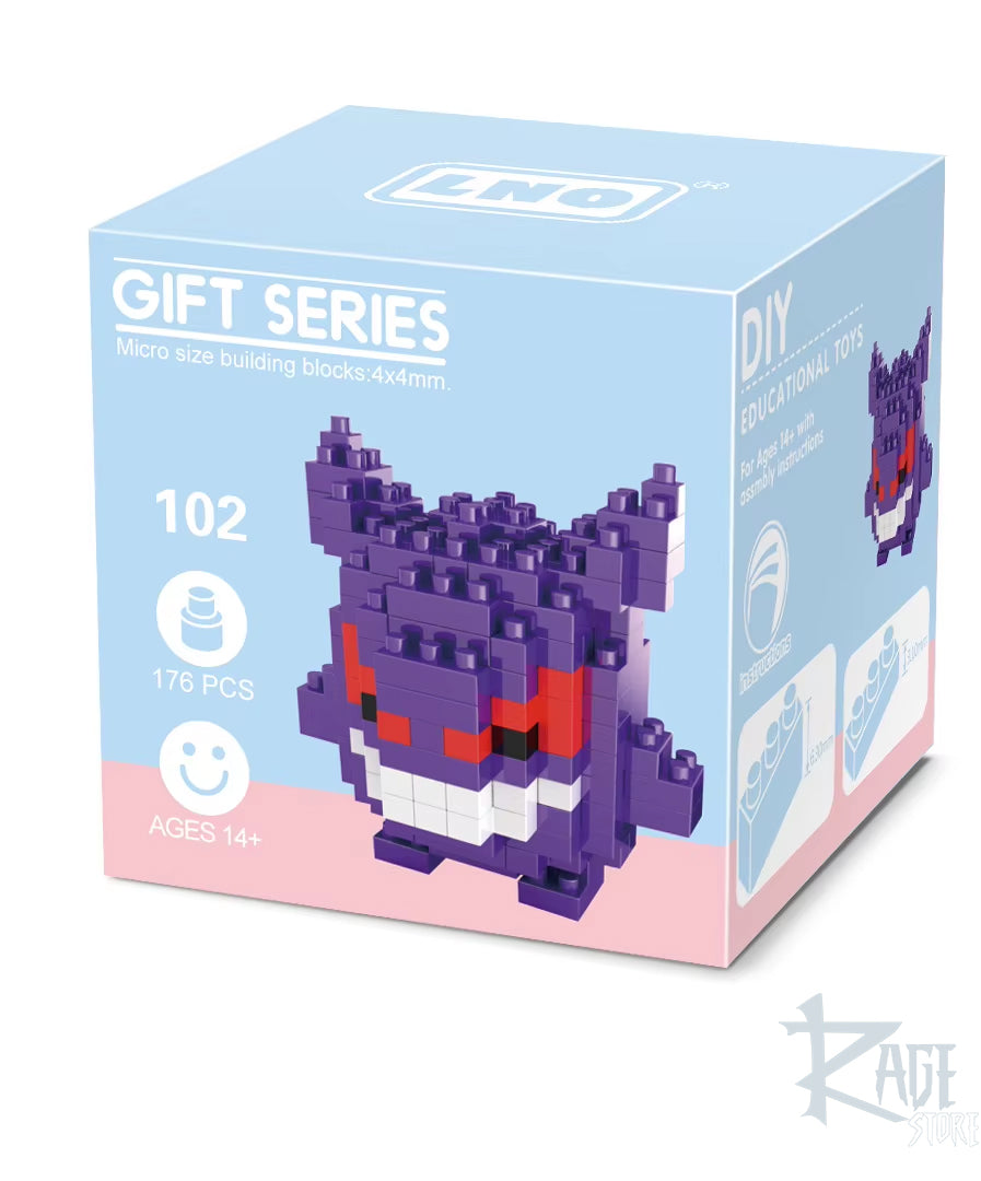 figura armable de Gengar simple v2 - Rompecabezas estilo lego