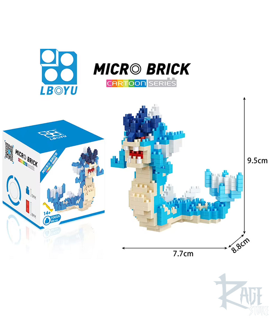 figura armable de Gyarados - Rompecabezas estilo lego
