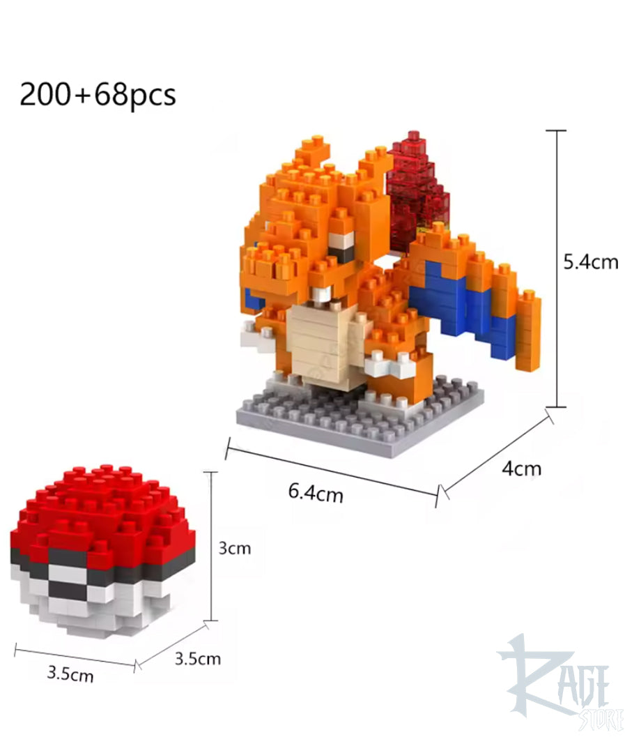 figura armable de Charizard - Rompecabezas estilo lego