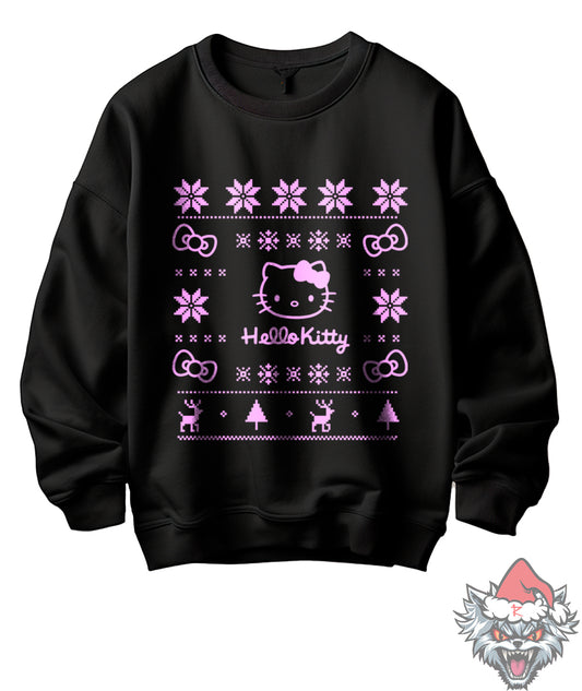Suèter negro Hello Kitty Navidad (dtg)
