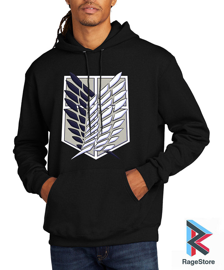 Hooodie negro Legion de reconocimiento - Attack on Titan