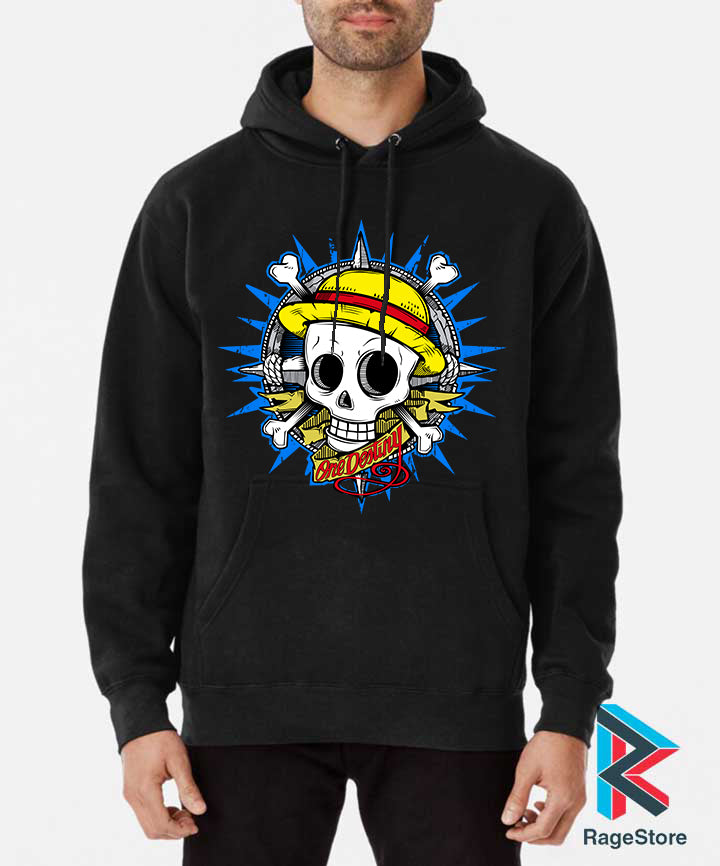 Hooodie negro Calavera One Destiny - One Piece