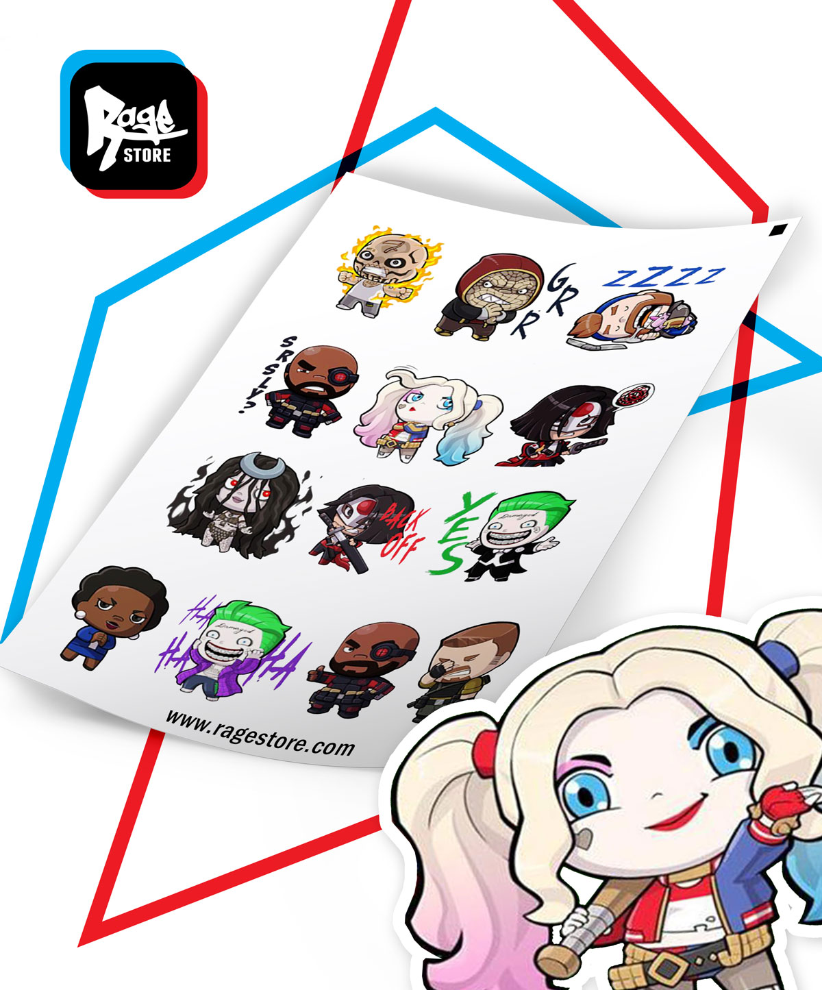 Stickers Suicide squad emojis