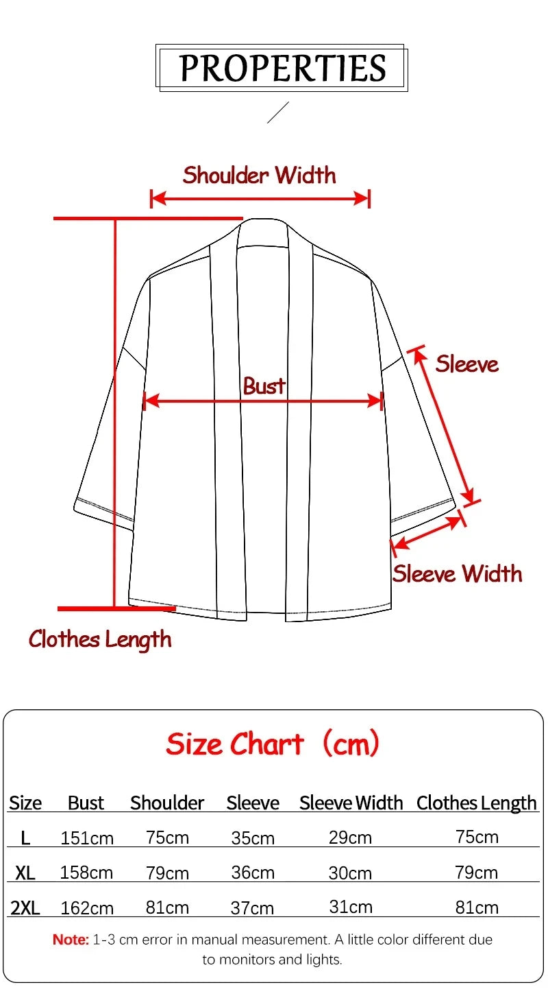 Haori /túnica Geisha y Máscara - Japón