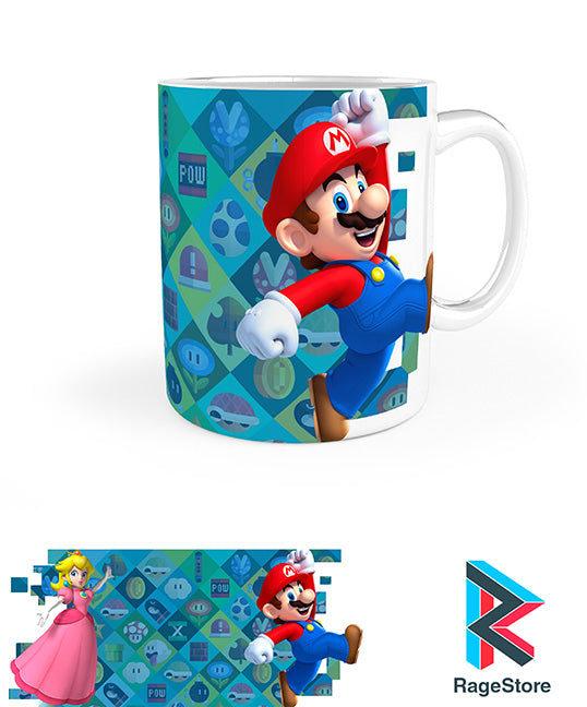 Taza Mario & Peach