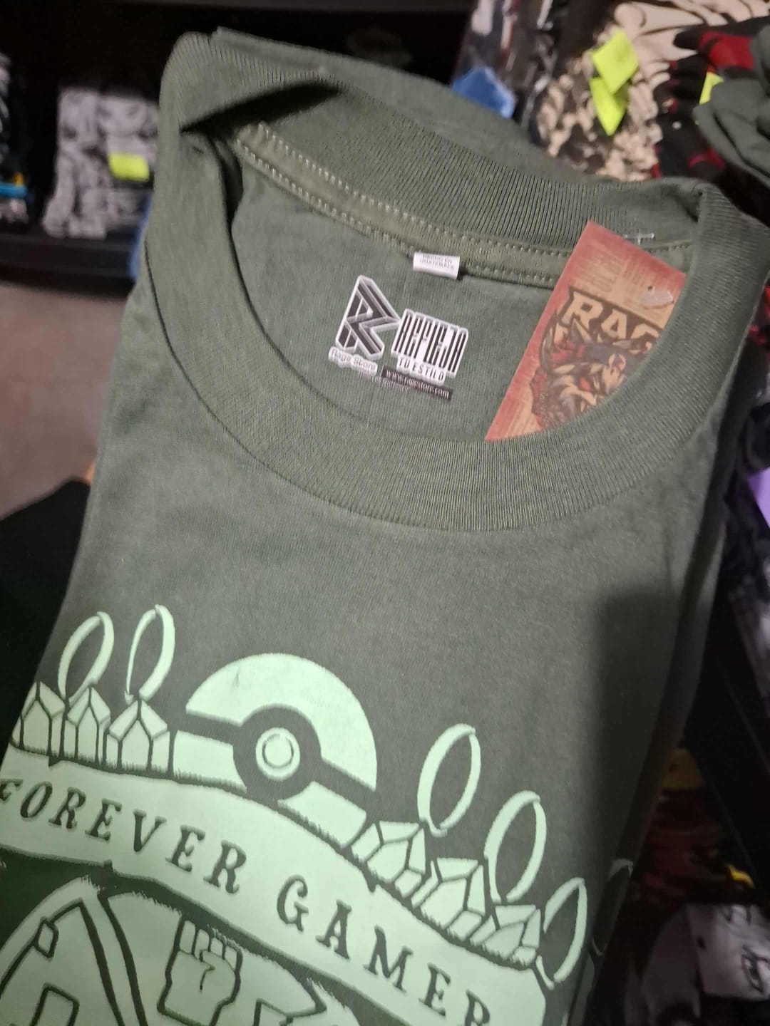 Playera Forever Gamer (Verde militar y Verde musgo) v2