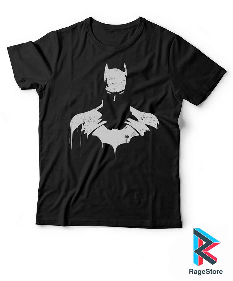 Batman silueta playera con personaje de DC comics 