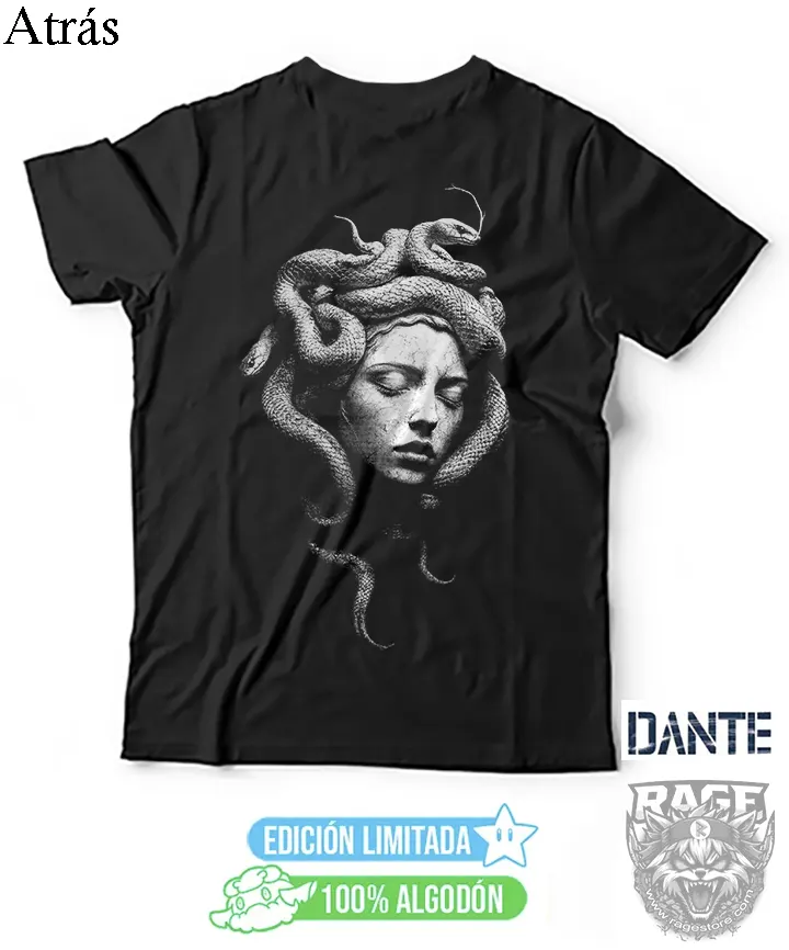 Playera Medusa en piedra - Dante