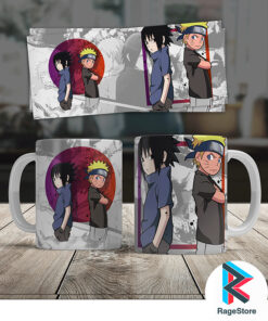 Taza Naruto y Sasuke niños